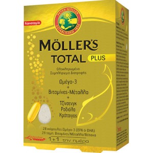 Moller's Total Plus Omega 3, 28 ταμπλέτες 